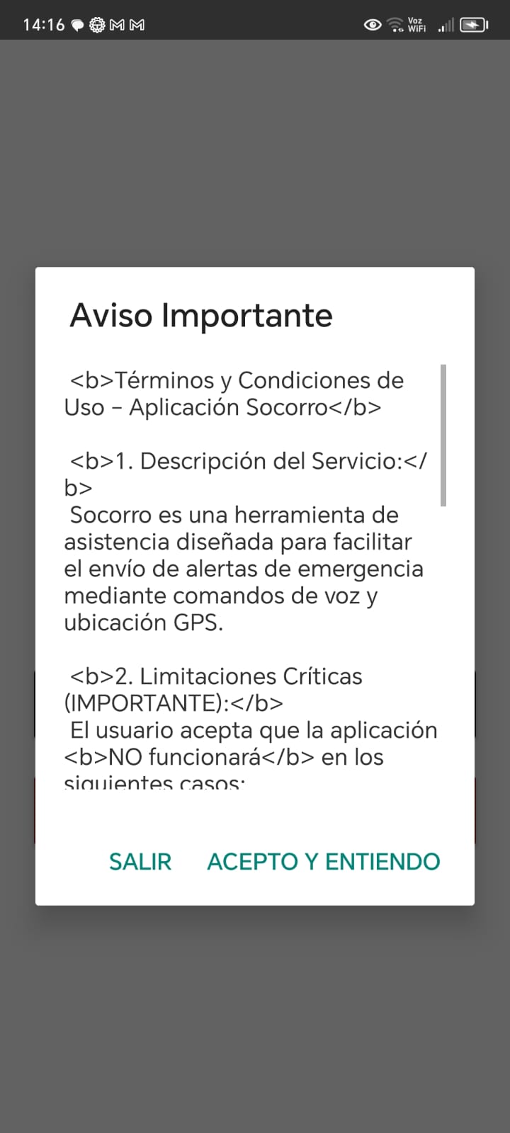Términos y Condiciones